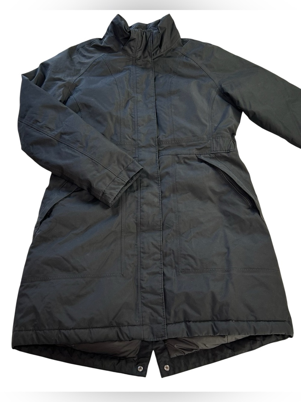 The North Face Women's Arctic Parka Down Jacket DryVent Black No Hood size Large